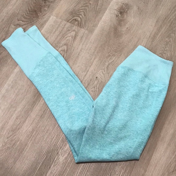 Alo Yoga Blue Quartz Alosoft Lounge Leggings Blue - Picture 3 of 7